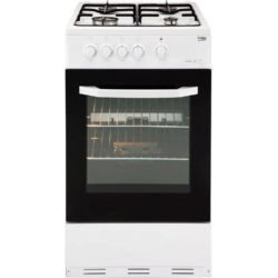 Beko BSG580W 50cm Single Cavity Gas Cooker in White
